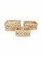 JK Home Decoration Set dekorative Körbe Beige 3Stück