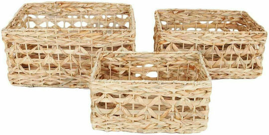 JK Home Decoration Комплект декоративни кошници Beige 3бр