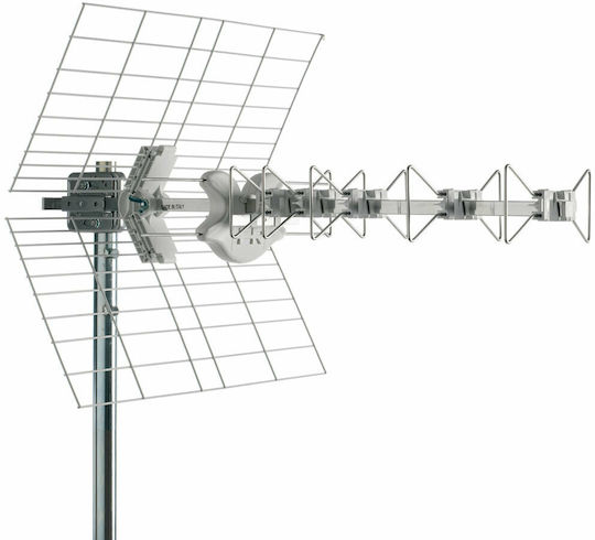 Fracarro BLU5HD 5G 4G LTE Externă Antenă TV (nu necesită alimentare) în culoarea Alb Conectare cu Cablu Coaxial