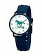 U.S. Polo Assn. Ceas analogic pentru copii cu curea din cauciuc/plastic Albastru