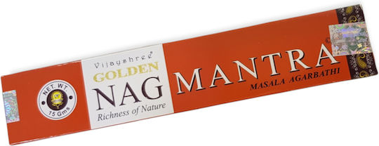 Golden Nag Duftstäbchen mit Duft Goldenes Nag Mantra 15Stück