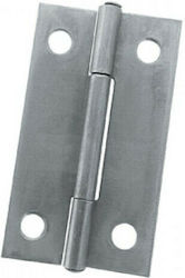 Martin Metallic Furniture Hinge Ασημί 73x36mm