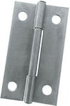 Martin Metallic Furniture Hinge Ασημί 73x36mm