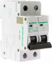 Geyer 2-Poles Automatic Circuit Breaker 6A EA206C