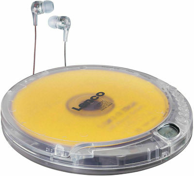 Lenco Portable Radio-CD Player Equipped with CD Transparent