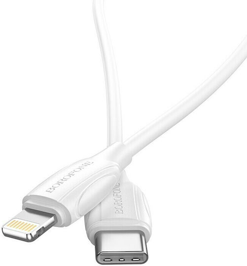 Borofone BX19 USB-C zu Lightning Kabel 20W Weiß 2m