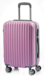 Nuova Vita ΝΚ073 Cabin Travel Suitcase Hard Pink with 4 Wheels Height 49cm 10.00050.116