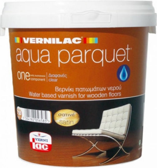 Vernilac Aqua Parquet Повърхностен Лак За Вода Безцветен Сатен 2.5л