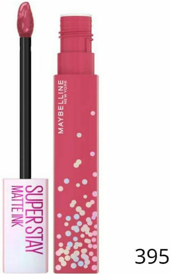Maybelline Super Stay Matte Ink Birthday Edition Дълготраен Течен Червило Мат 395 Звяр за рожден ден 5мл