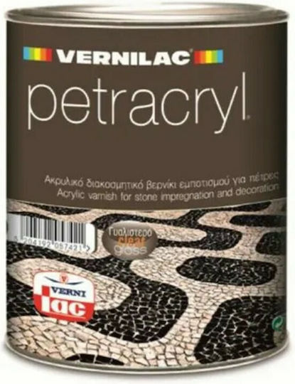 Vernilac Petracryl Βερνίκι Επιφάνειας Διαλύτου Άχρωμο Γυαλιστερό 750ml