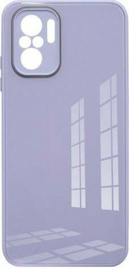 iNOS Glass Back Cover Πλαστικό Μωβ (Redmi Note 10 5G / Poco M3 Pro)