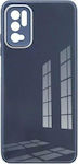 iNOS Glass Synthetic Back Cover Dark Blue (Redmi Note 10 5G / Poco M3 Pro)