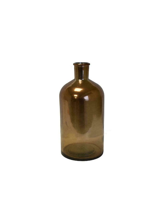 Atmosphera Διακοσμητικό Βάζο Glas Botella Retro Bronze 13.5x13.5x28cm 1Stück