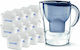 Brita Marella Plastic Jug Blue with 12 Replacement Filters Maxtra+ 2400ml