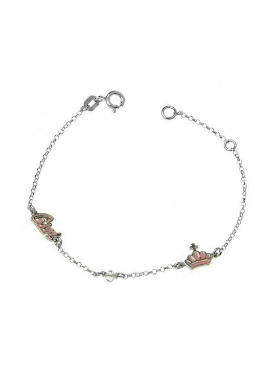 Children's bracelet made of silver