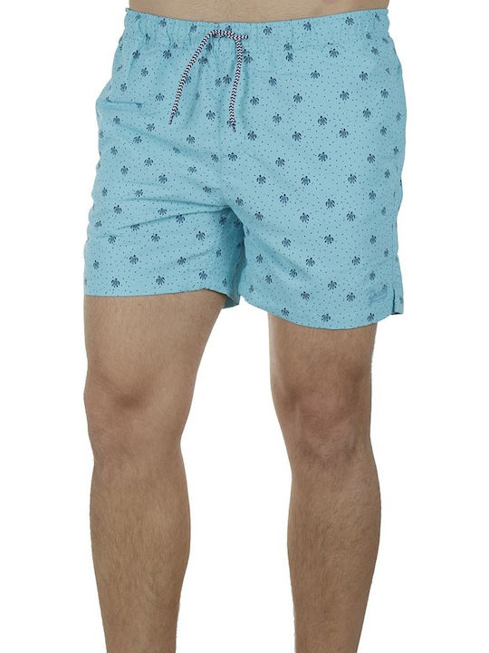 Men's Swimwear Bermuda Aqua with Prints