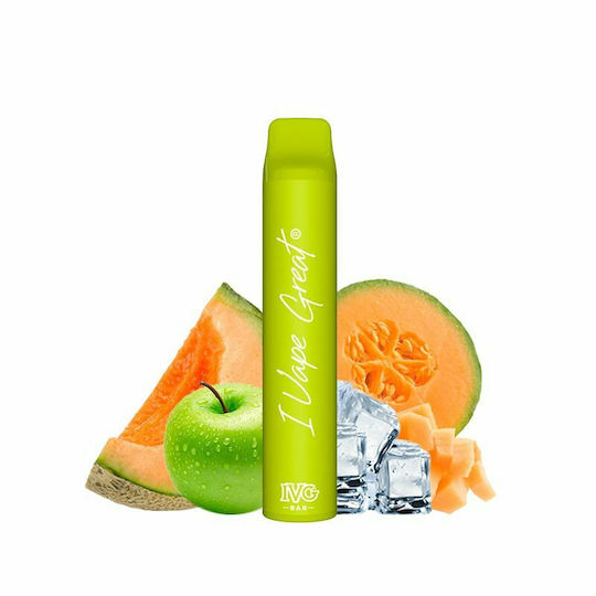 IVG Bar Plus Einweg-E-Zigarette 800 Einweg-E-Zigaretten Fuji Apple Melon 2ml 20mg Grüne