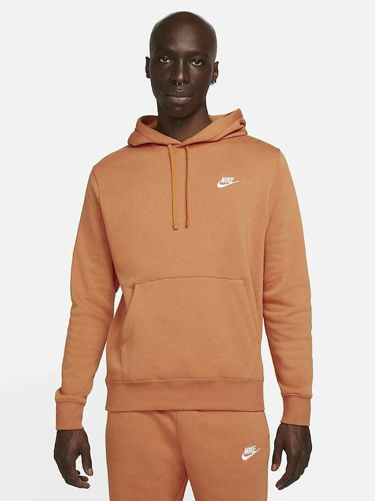Nike Club Sweatshirt mit Kapuze Hot Curry