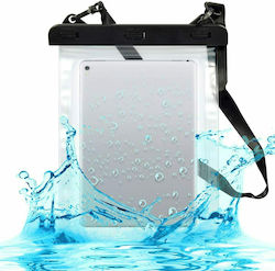 KWmobile Universal Pouch Rezistent la apă Silicon Transparent / Black (Universal 9.7-10.1" - Universal 9.7-10.1") 41732.03