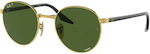 Ray Ban Γυαλιά Ηλίου με Χρυσό Μεταλλικό Σκελετό και Πράσινο Φακό RB3691 001/P1