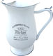 Metallic Jug White 600ml
