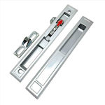 'Ηφαιστος KA101 Lock for Sliding Aluminum Doors Silver