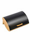 Sidirela Bread Box with Lid Wooden Black