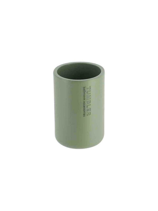 Aria Trade 06.6110114 Resin Cup Holder Countertop Green