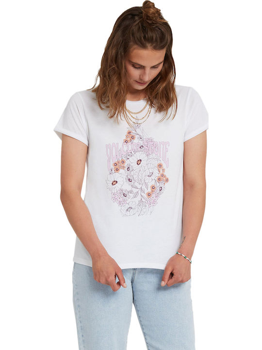 Volcom Radical Daze Γυναικείο T-shirt Λευκό