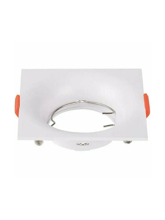 V-TAC Square Plastic Recessed Spot with Socket ...