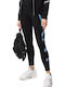 Training Γυναικείο Μακρύ Κολάν Black/Blue