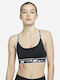 Women's Sports Bra Black with Light Padding
