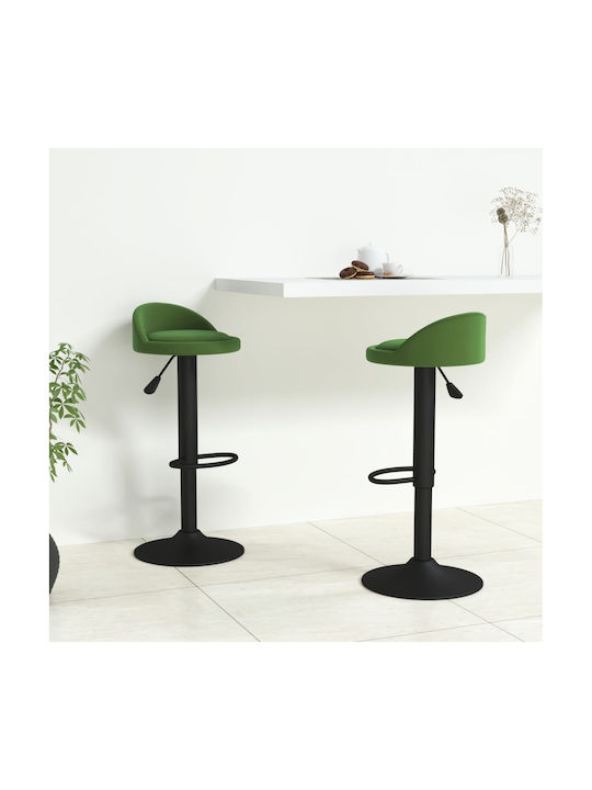 Hocker Bar mit Höhenverstellbar Dark Green 2Stück 36x38x72-94cm