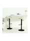 Hocker Bar mit Höhenverstellbar Cream 2Stück 36x38x72-94cm