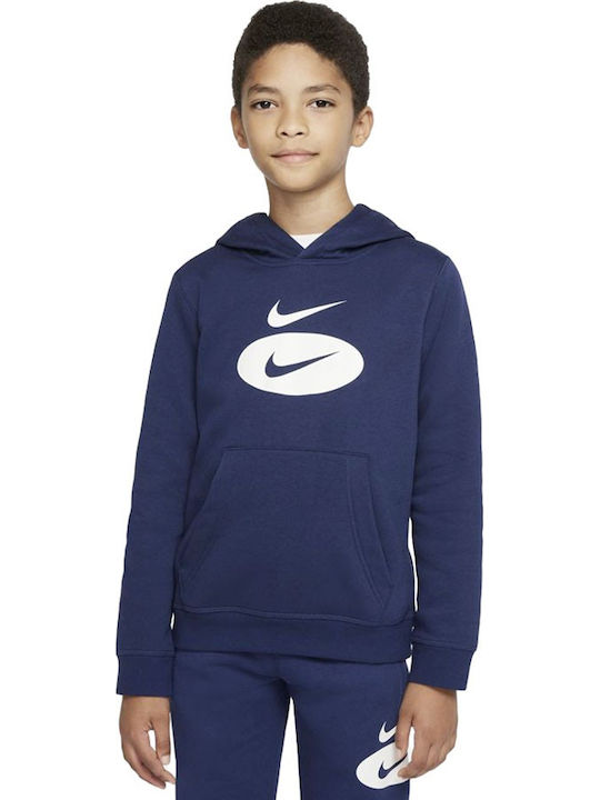 Nike Hanorac Copii cu Glugă și Buzunare Albastr...