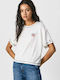 Chantal Bluze Damă T-shirt Alb