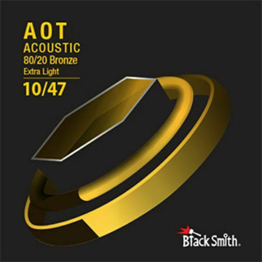 Blacksmith ABR-1047 AOT Acoustic 80/20 EL Набор Струни За Акустична Китара 80/20 Бронз 10 - 47