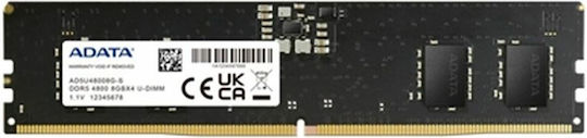 Adata 8GB DDR5 RAM cu Viteză 4800 pentru Desktop (AD5U48008G-S
