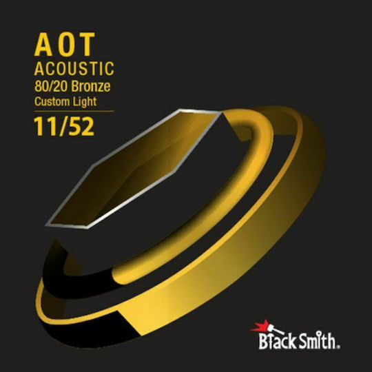 Blacksmith ABR-1152 AOT Acoustic Σετ Χορδών 80/20 Bronze Ακουστικής Κιθάρας 11 - 52"