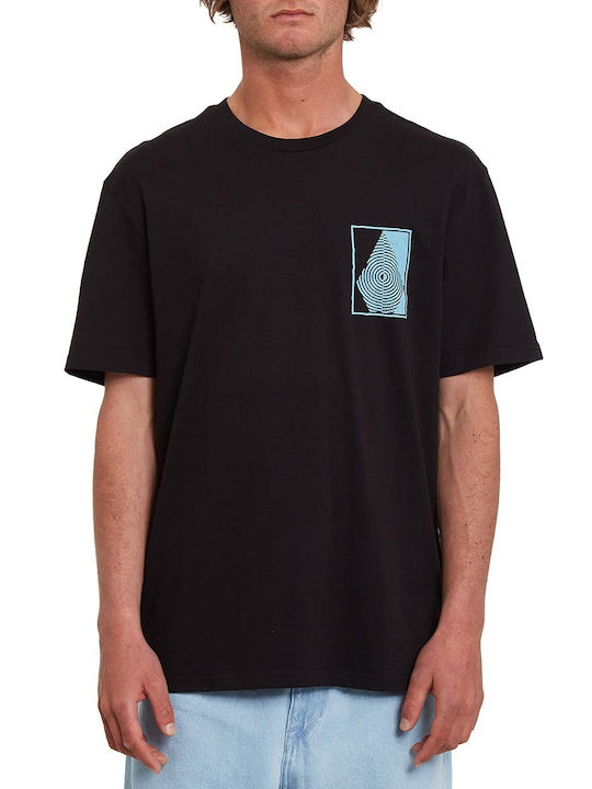 Volcom T-shirt Bărbătesc cu Mânecă Scurtă Negru