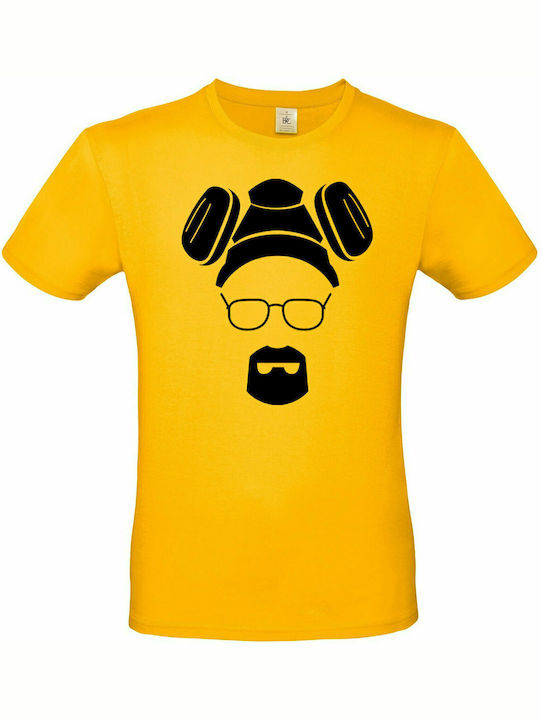 B&C Breaking Bad Mr. White T-shirt σε Κίτρινο χρώμα B&C Breaking Bad Mr. White T-shirt σε Κίτρινο χρώμα