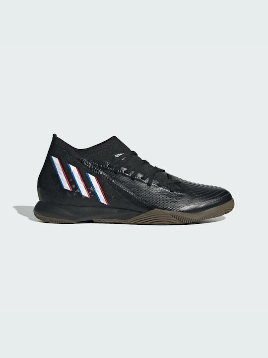Adidas Predator Edge.3 IN Χαμηλά Ποδοσφαιρικά Παπούτσια Σάλας Core Black / Cloud White / Vivid Red