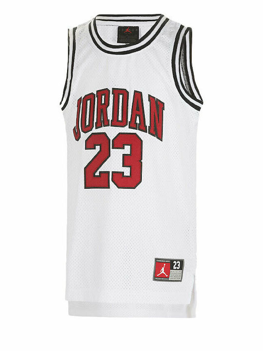 Jordan Παιδική Μπλούζα Αμάνικη Λευκή Jersey 23