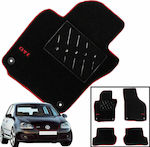 Set of Front and Rear Mats 4pcs from Carpet for Volkswagen Golf Black