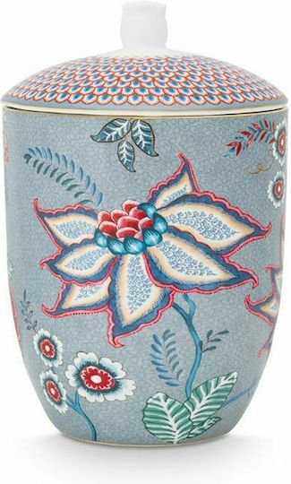 PiP Studio Flower Festival Βάζο Γενικής Χρήσης με Καπάκι από Πορσελάνη Μπλε 1500ml PiP Studio Flower Festival Βάζο Γενικής Χρήσης με Καπάκι από Πορσελάνη Μπλε 1500ml