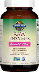 Garden Of Life Raw Enzymes Women 50 & Wiser 90 вегетариански капсули