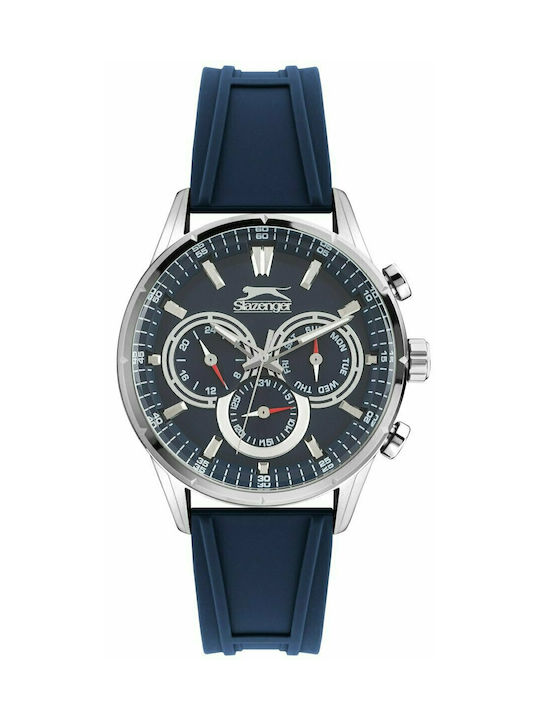 Slazenger Uhr Chronograph Batterie mit Blau