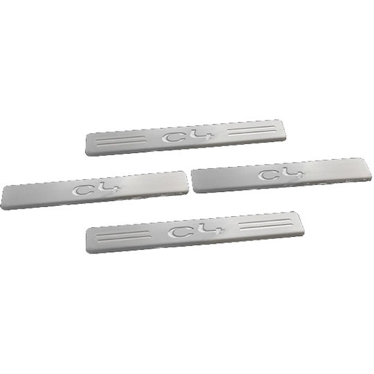 S-dizayn Car Interior Decorative Door Sills Citroen C4 4pcs