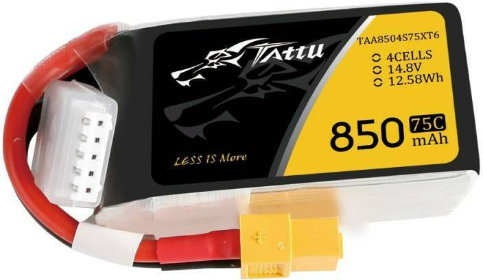 Tattu 850mAh 14.8V 75C 4S1P XT60 battery