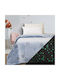 Beauty Home Κουβέρτα Fleece Φωσφορίζουσα Γαλάζια 160x220εκ.